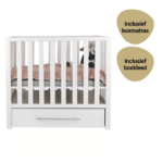 Set | Box Patryk met Lade White Incl. Boxmatras en Boxkleed