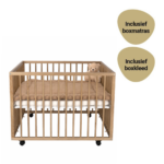 Set | Box Standaard Walnut Incl. Boxmatras en Boxkleed