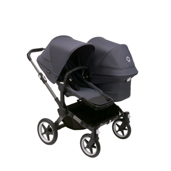 Kinderwagen Bugaboo Donkey5 Duo Complete - Graphite/Stormy Blue - Afbeelding 1