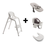 Set | Kinderstoel Bugaboo Giraffe White met Newbornset&Babyset&Eetblad