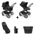Set | Kinderwagen Bugaboo Fox5 Compleet Essential - Black/Midnight Black
