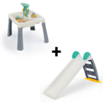 Set | Water, Zand&Activiteiten Tafel + Glijbaan Dolu White/Blue/Yellow