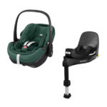 Autostoel Maxi-Cosi Pebble 360 Pro2 Essential Green + Isofixbase Maxi-Cosi Familyfix Pro 360 Slidetech