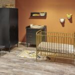 Babykamer Camiel Black + Ledikant Goud