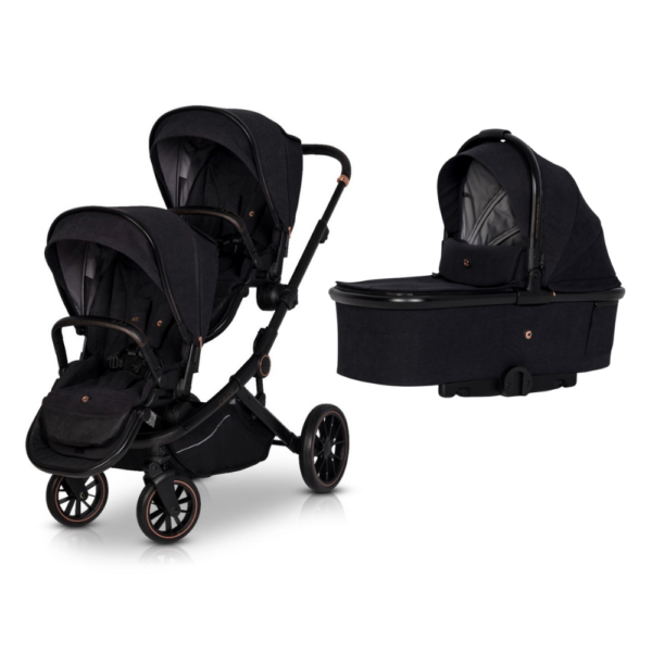 Duo Kinderwagen Cavoe Avec Style Premium Meteorite - Afbeelding 1
