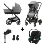 Kinderwagen Cybex Balios S 2-in-1 Dove Grey/Mid Grey met Autostoel Aton B2&Base&Adapterset