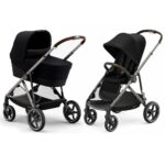 Kinderwagen Cybex Gazelle S Deep Black/Black - Taupe Frame