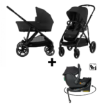 Kinderwagen Cybex Gazelle S Moon Black/Black - Black Frame + Autostoel Jacky Pro 360°&Base