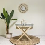 Wieg Mozes Funnababy Incl. Bekledingset Muslin Luxe Light Grey&Standaard