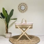 Wieg Mozes Funnababy Incl. Bekledingset Muslin Luxe Light Pink&Standaard