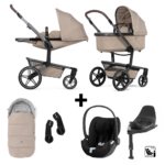 Kinderwagen Joolz Day5 Sandy Taupe + Autostoel Cloud T, Base&Accessoires
