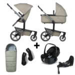Kinderwagen Joolz Day5 Sage Green + Autostoel Joolz x Maxi-Cosi, Slide Tech Base&Accessoires