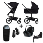 Kinderwagen Joolz Day5 Space Black + Autostoel Joolz x Maxi-Cosi, Slide Tech Base&Accessoires