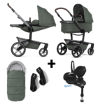 Kinderwagen Joolz Day5 Forest Green + Autostoel Maxi-Cosi Pebble 360 Pro2 Slide Tech, Base&Accessoires
