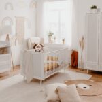 Babykamer Finori Dili Riet/Wit 3-deurskast