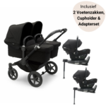 Kinderwagen Bugaboo Donkey5 Twin Ultimate - Black/Midnight Black