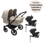 Kinderwagen Bugaboo Donkey5 Twin Ultimate - Black/Desert Taupe