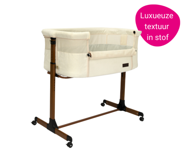 Co-Sleeper Novi at Home® Goodnight Premium Walnut/Boucle Beige - Afbeelding 1