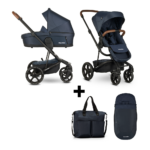Easywalker Harvey³ Premium Sapphire Blue + Voetenzak en Luiertas