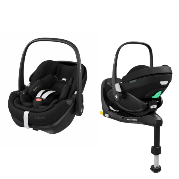 Set | Autostoel Maxi-Cosi Pebble 360° Pro Slide Tech Black met Isofixbase Pro Slide Tech - Afbeelding 1