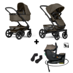 Kinderwagen Joolz Geo³ Hazel Brown Special Edition + Autostoel Jacky Pro 360° Dark Taupe&Base&Adapterset