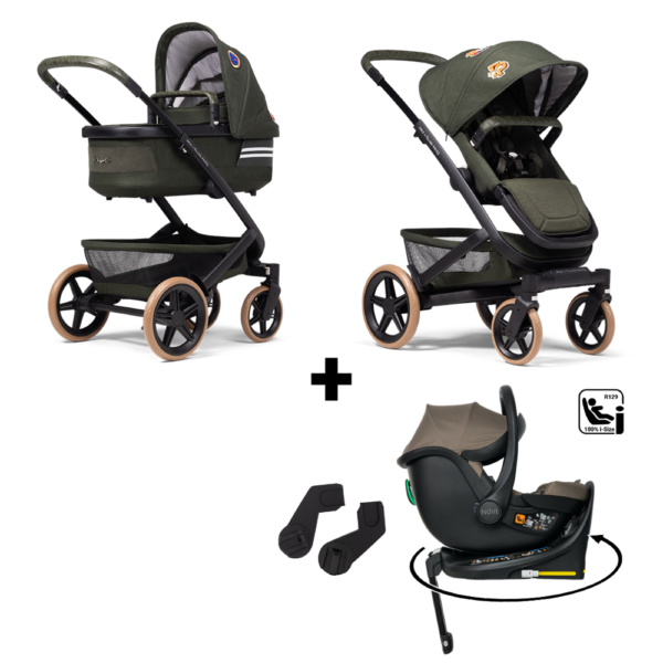 Kinderwagen Joolz Geo³ Filling Pieces Special Edition met Autostoel Jacky Pro 360 Dark Taupe&Base&Adapterset - Afbeelding 1