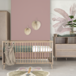 Babykamer Finori Bali Eiken/Riet (Ledikant + Commode incl. Opzet + 2-deurskast)