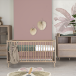 Babykamer Finori Bali Eiken/Riet Decor + Ledikant 70x140 + Commode incl. Opzet + 2-deurskast