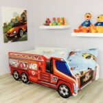 Peuterbed Top Beds Truck 70x140 Brandweer Incl. Matras