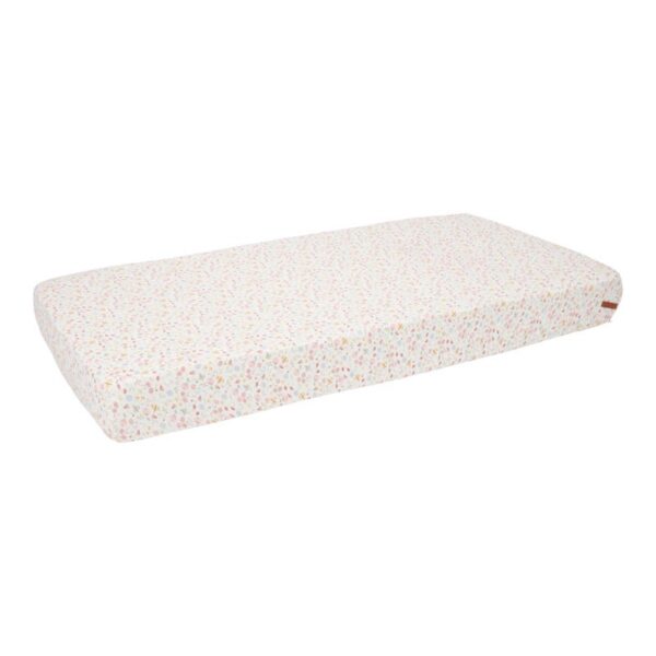 Hoeslaken Wieg Little Dutch Flowers&Butterflies 40x80cm - Afbeelding 1
