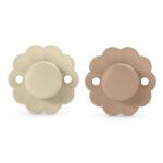 Fopspeen Suavinex Wonder Silicone DUO 0-6mnd Whitecap Gray/Cork