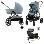 Kinderwagen Cybex Gazelle S Stormy Blue/Light Blue + Autostoel Jacky Pro 360° Dark Taupe&Base