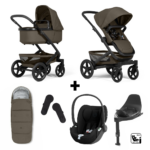 Kinderwagen Joolz Geo³ Hazel Brown Special Edition + Autostoel Cloud T, Base&Accessoires