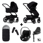 Kinderwagen Joolz Geo³ Space Black + Autostoel Cloud T, Base&Accessoires