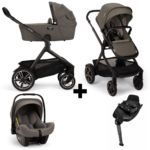 Kinderwagen Nuna DEMI Next Granite Black + Autostoel Nuna PIPA Next Granite Black&Base Nuna 360 System