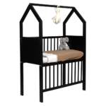 Wieg / Co-sleeper Bedside House Black