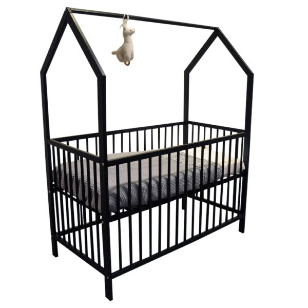 Ledikant Basic House Black - Afbeelding 1