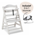 Kinderstoel Hauck Alpha+ B Creme met 2-in-1 Bouncer