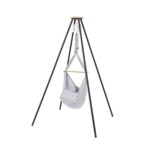 Set | Heavenly Dream Nonomo Babyhangmat Grey Stone met Move-motor White&Tipi Standaard Anthracite