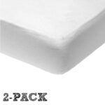 Set | Hoeslaken Wieg Titanium Baby Waterproof Wit 2st