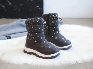 Mini Fashion™ - Warm&Waterdicht - Meiden Snowboots Zwart / 33 (7-7 jaar) | Educatief Speelgoed