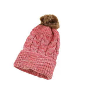 Mini Fashion™ - Eigen lettertype - Muts met pompon Rood / 4 | Educatief Speelgoed