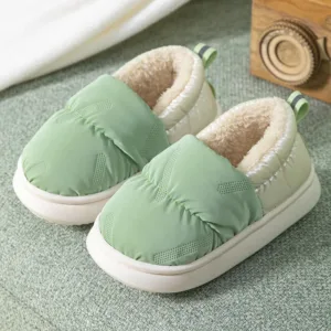 Mini Fashion™ - Zacht&Warm met Fleece gevoerd - Winter Pantoffels Groen / 28-29 (4-5 jaar) | Educatief Speelgoed
