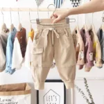 Mini Fashion™ - Jongens Cargobroek Khaki / 92 (2 jaar) | Educatief Speelgoed