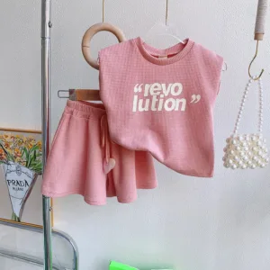 Mini Fashion™ - Comfy&Stijlvol - Meiden Set 90 (1-2 jaar) | Educatief Speelgoed