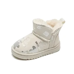 Mini Fashion™ - Waterdicht Ontwerp - Kinder Snowboots Fashion Print Beige / 33 (8-9 jaar) | Educatief Speelgoed