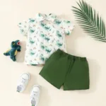 Mini Fashion™ - Dino Print - Zomer Kledingsetje 92 (18-24 Maanden) | Educatief Speelgoed