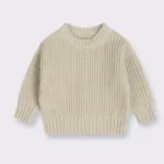 Mini Fashion™ - Super Zachte Stof - Gebreide Sweater Beige / 104 (4 jaar) | Educatief Speelgoed