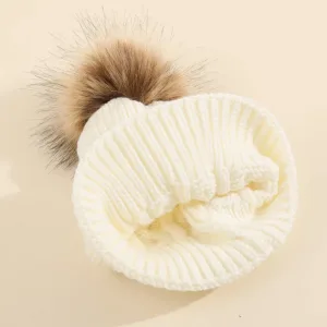 Mini Fashion™ - Eigen lettertype - Muts met pompon Wit / 10 | Educatief Speelgoed