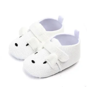 Mini Fashion™ - Anti-slip Zolen - Slofjes Wit - Konijn / 18 (12-18 maanden) | Educatief Speelgoed